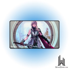 Playmat - Black Stitched - Final Fantasy - Lightning Army of One